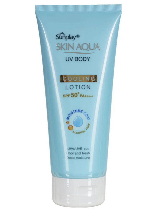 Skin Aqua Солнцезащитный Лосьон для тела охлаждающий SPF50 150г от Sunplay + 1