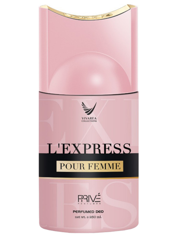 L' Express Pour Femme Дезодорант спрей парфюмированный женский 250мл от Prive + 1