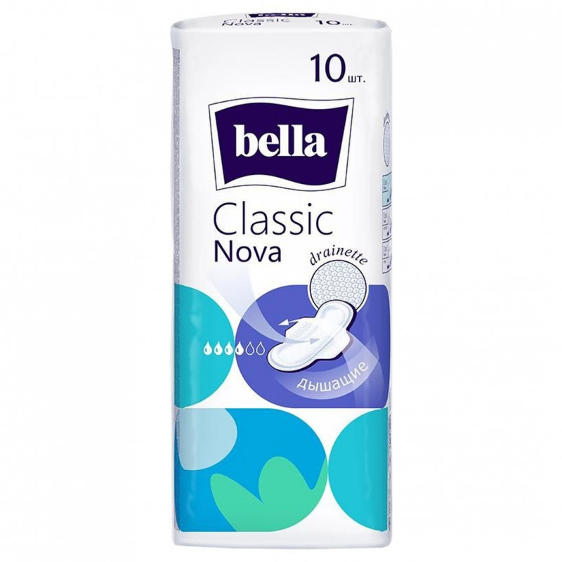Прокладки Classic Nova drainette 10шт от Bella + 1