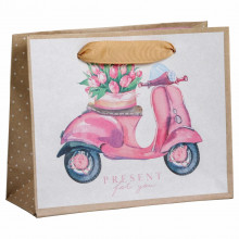 Пакет крафтовый горизонтальный Present for you 15 х 12 х 5,5 см