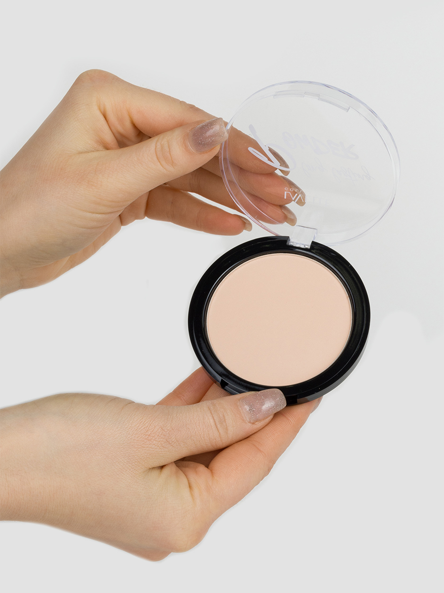 Пудра компактная устойчивая Powder, тон 02 слоновая кость от LavelleCollection + 4