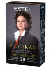 Estel - Великая Краска для седых волос, тон 5/0 светлый шатен