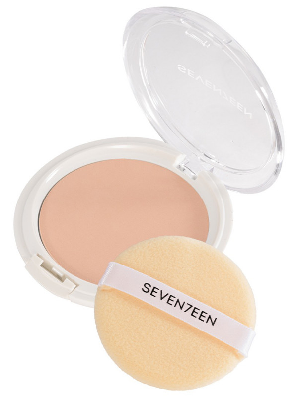 Пудра компактная Natural Silky Transparent SPF15, тон 5 медовый от Seventeen + 1