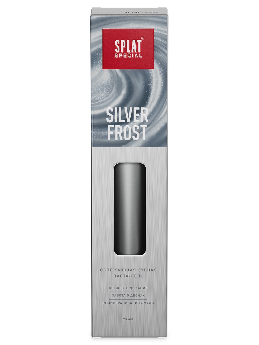 Special Зубная паста-гель освежающая Silver Frost 75мл от Splat + 3