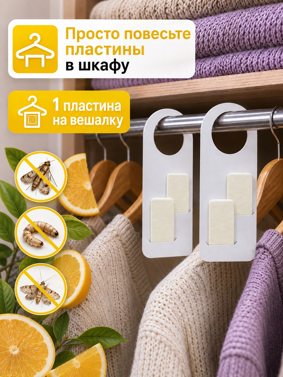 Антимоль крючок Цитрус  от Домовой Прошка + 2