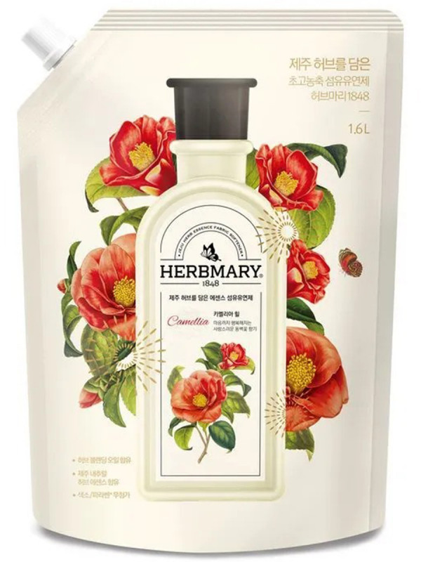 Кондиционер для белья Камелия 1,6л запасной блок от Herbmary + 1