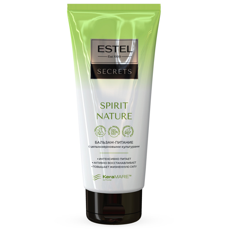 Secrets Бальзам-питание с цельнозерновыми культурами Spirit Nature 200мл от Estel + 1