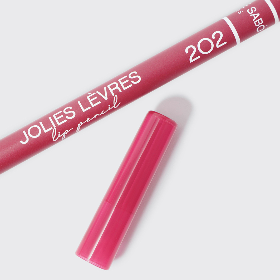 Карандаш для губ Jolies Levres, тон 202 темно-розовый холодный от Vivienne Sabo + 7