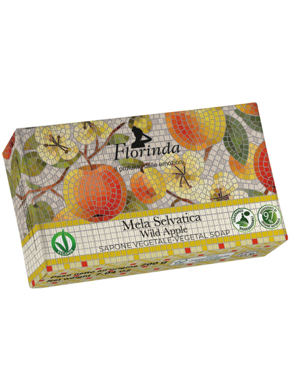 Мыло Итальянская мозаика Дикое яблоко Mela Selvatica 50г от Florinda + 1