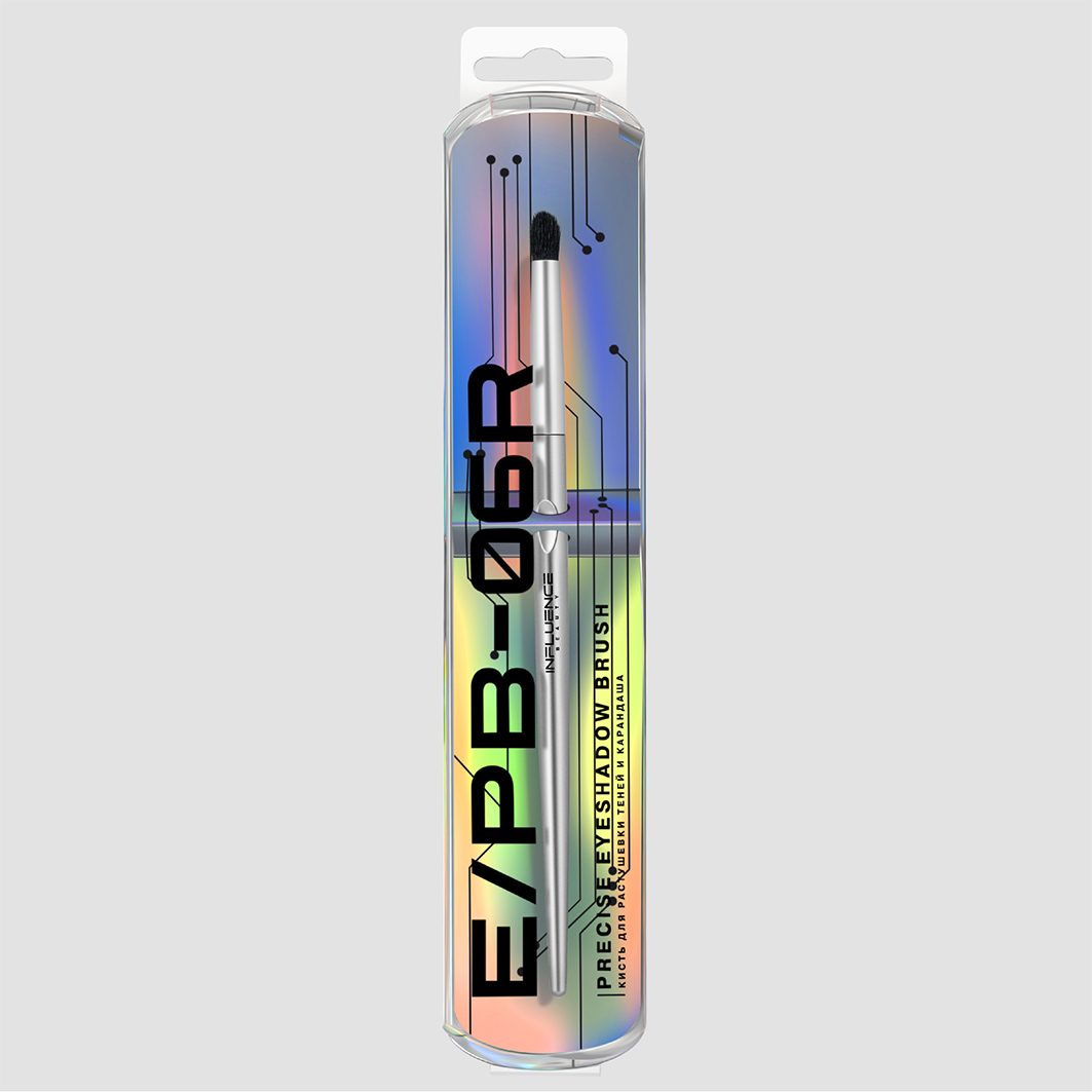 Кисть для растушевки теней и карандаша E/PB-06R от Influence Beauty + 4