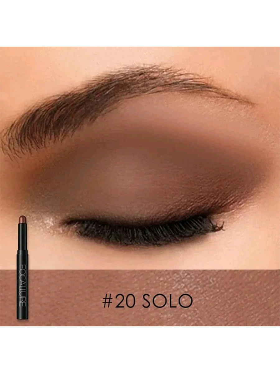 Тени-карандаш для век Eyeshadow Pencil, тон 20 solo от Focallure + 3