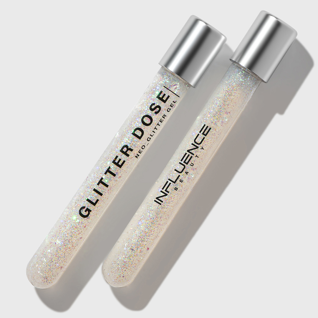 Глиттер на гелевой основе Glitter Dose, тон 01 белый от Influence Beauty + 5