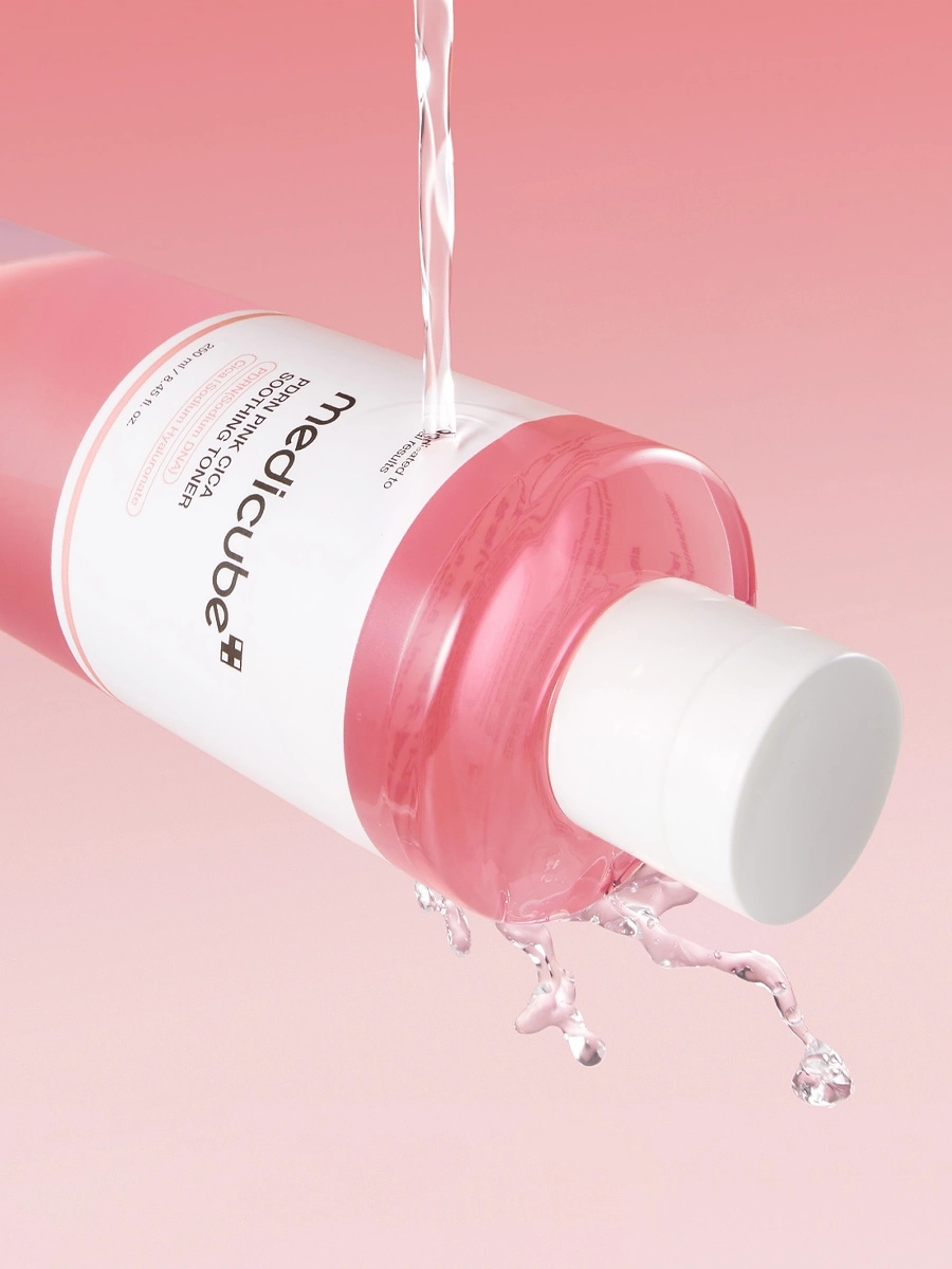 Тонер успокаивающий с PDRN и пептидным комплексом PDRN Pink CICA Soothing Toner 250мл от Medicube + 2