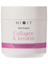 Маска для волос Ламинирующая с коллагеном и кератином Hair Expert Collagen & Keratin Illumination Hair Mask 400мл