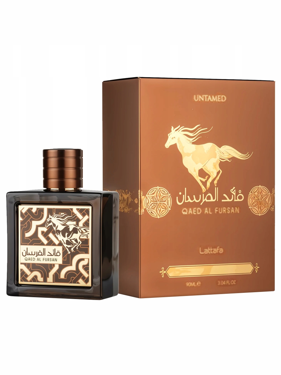 Парфюмерная вода Qaed Al Fursan Untamed 90мл от Lattafa + 2