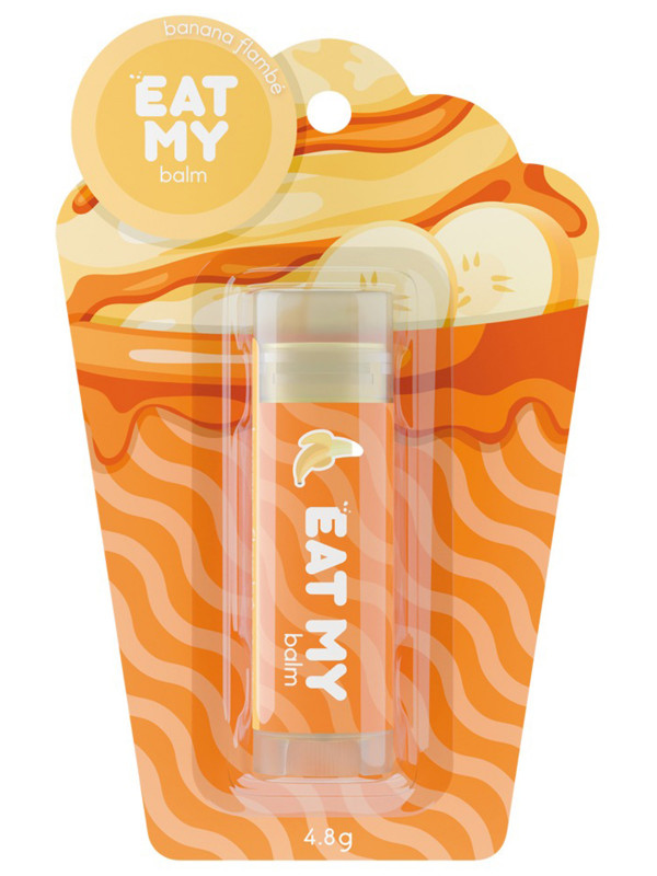 Бальзам для губ Банана фламбе 4,8г от Eat My + 1