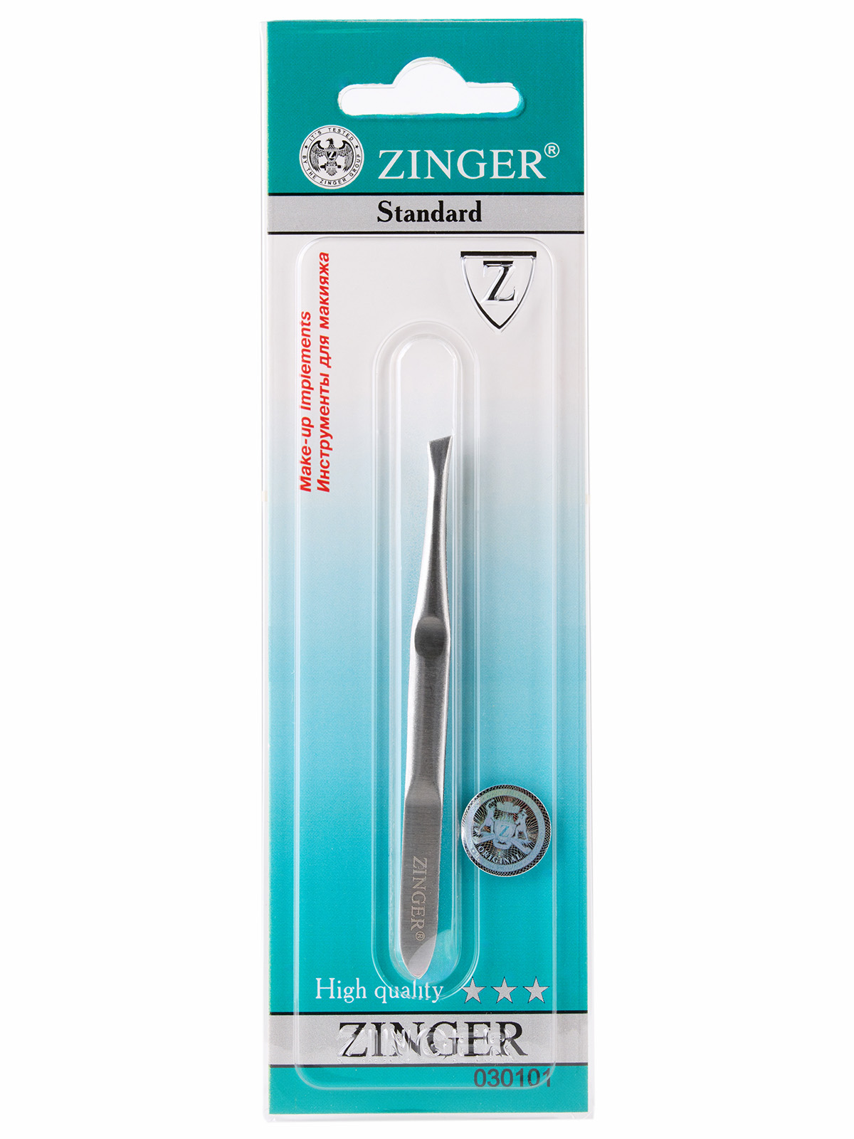 Пинцет скошенный 86017-S от ZINGER + 5