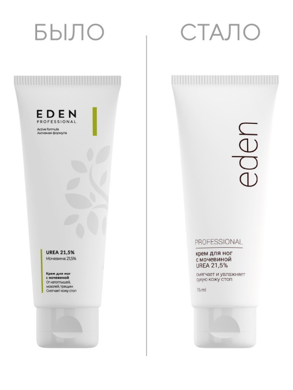 Professional Крем для ног с мочевиной Urea 21,5% 75мл от EDEN + 1