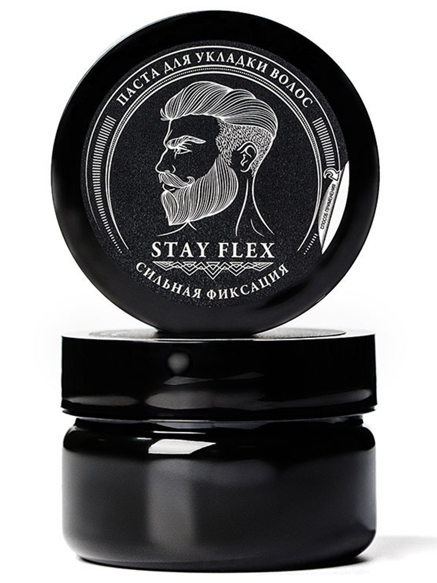 Паста для укладки волос Stay Flex для мужчин 75мл от Borodatos + 3