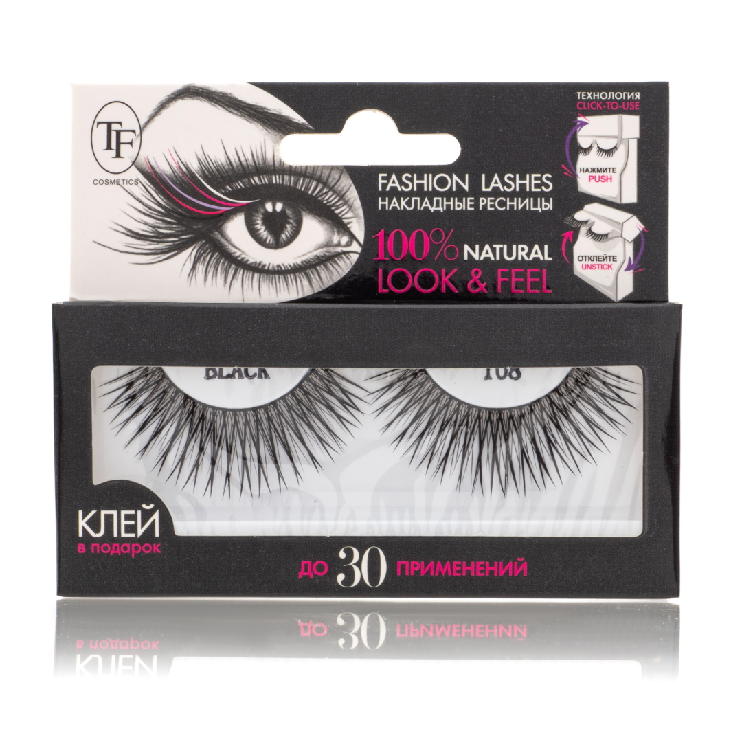 Накладные ресницы Fаshion Lashes, №108 от TF cosmetics + 2
