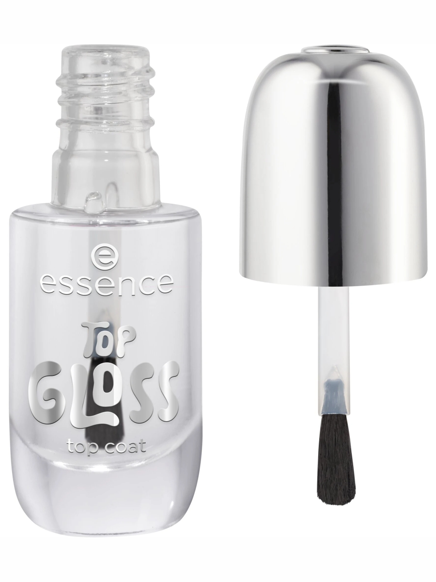 Топовое покрытие для ногтей Top Gloss Top Coat 8мл от Essence + 2