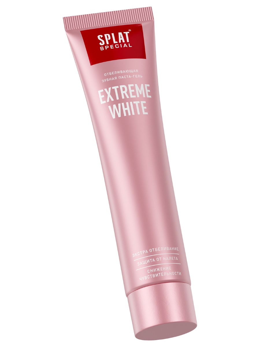 Special Зубная паста-гель отбеливающая Extreme White / Экстра отбеливание 75мл от Splat + 8