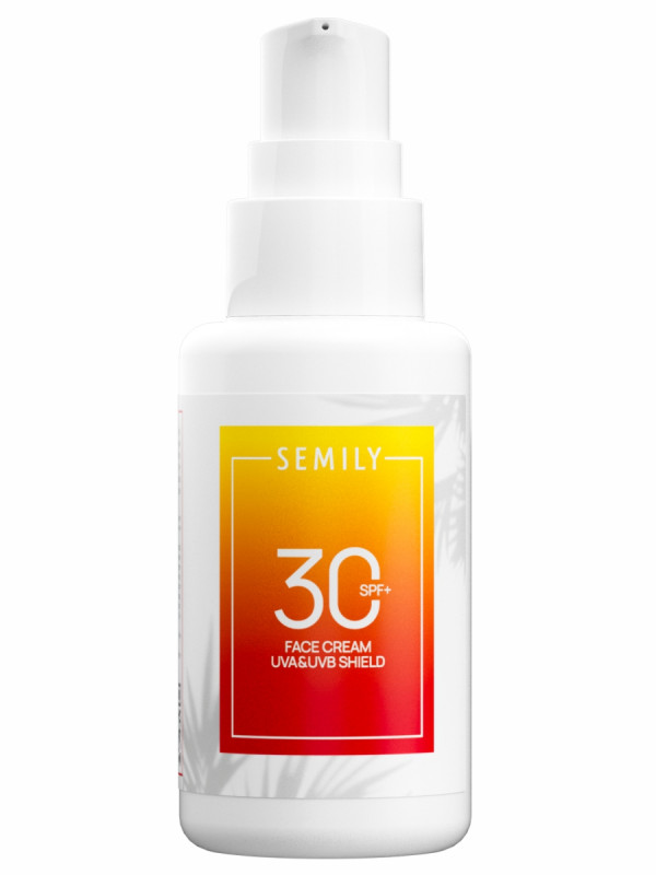 Солнцезащитный крем для лица SPF30 50мл от Semily + 1