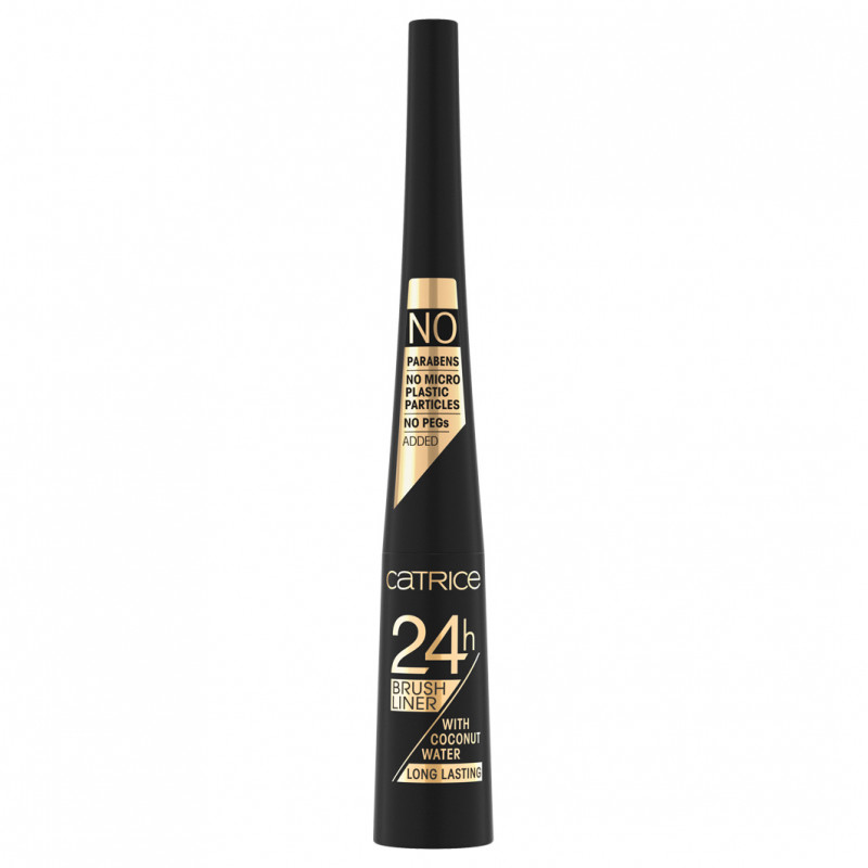 Подводка для глаз 24H Brush Liner, тон 010 Ultra Black от Catrice + 1