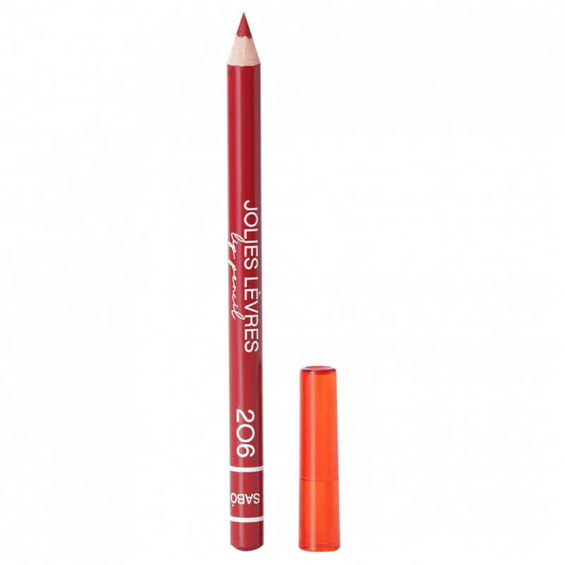 Карандаш для губ Jolies Levres, тон 206 красный холодный от Vivienne Sabo + 1