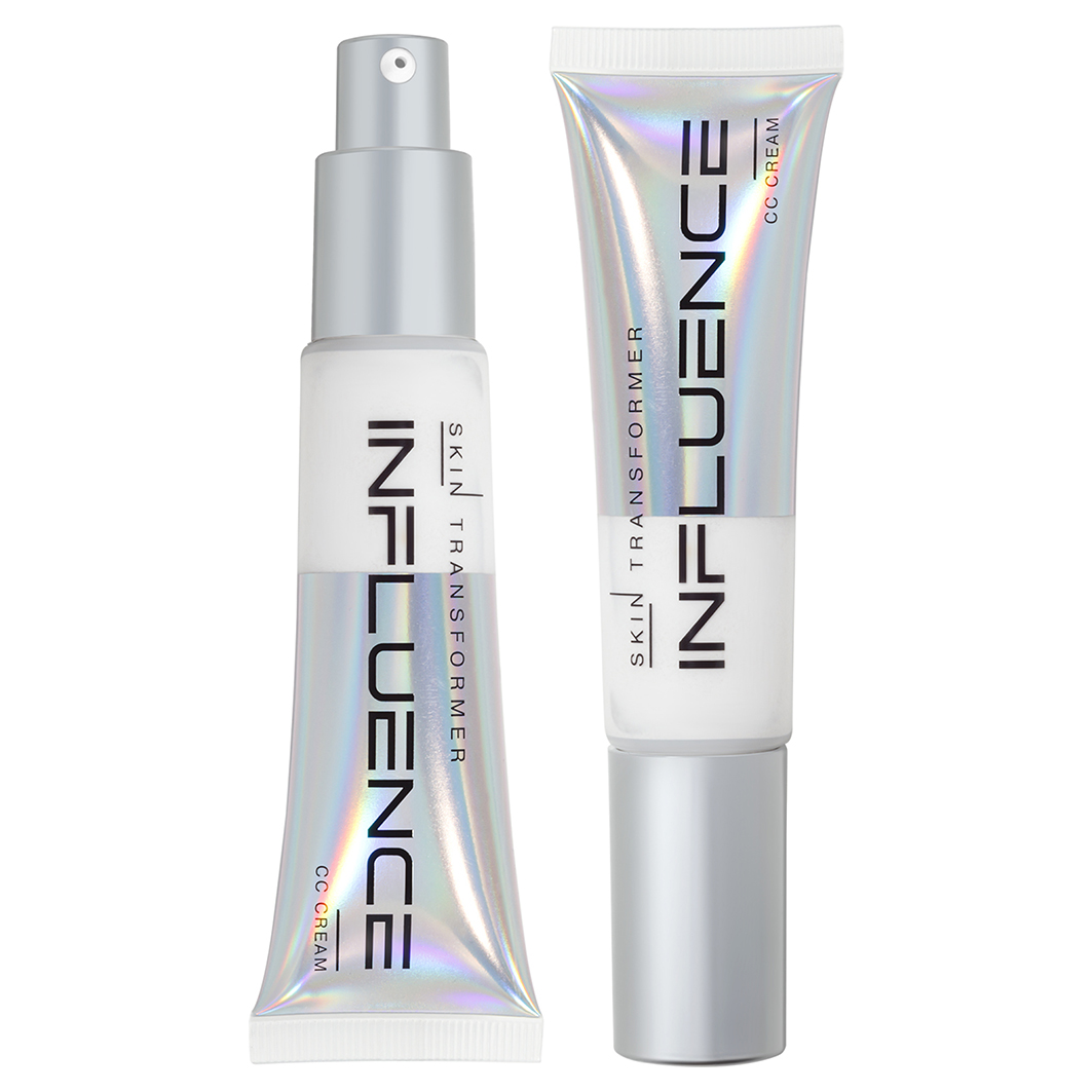 СС Крем для лица Skin Transformer CC Cream невесомое покрытие, тон 01 бежевый от Influence Beauty + 2