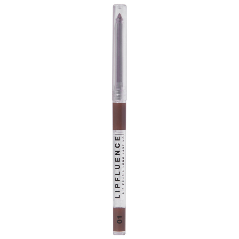 Карандаш для губ автоматический Lipfluence, тон 01 коричневый от Influence Beauty + 1