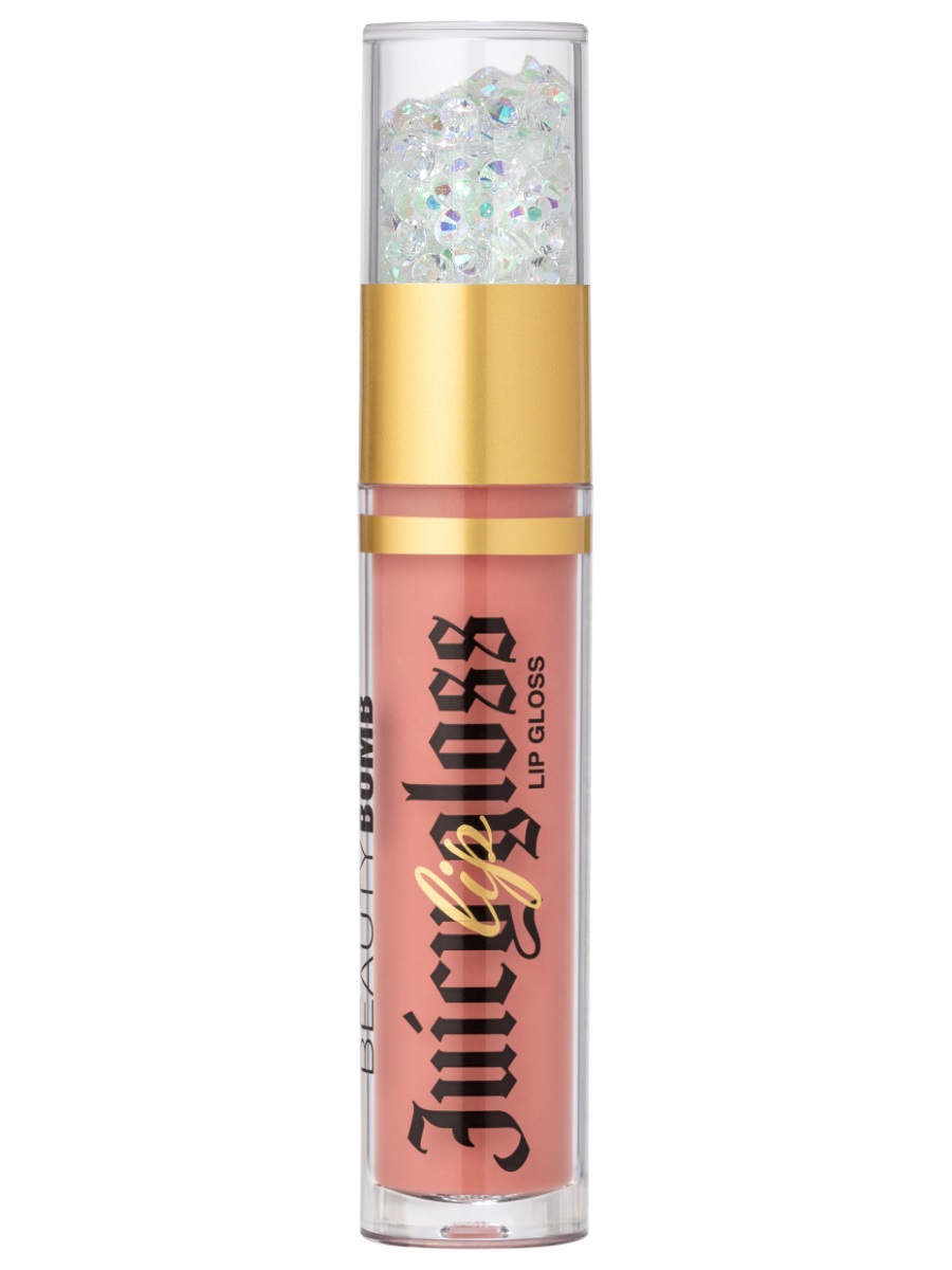 Блеск для губ Juicy, тон 03 Fashion Nude от Beauty Bomb + 3
