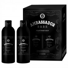 Подарочный набор №1121 Ambassador Dark (Шампунь-кондиционер для волос 250мл + Гель для душа 250мл) 