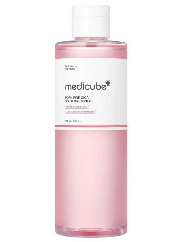 Тонер успокаивающий с PDRN и пептидным комплексом PDRN Pink CICA Soothing Toner 250мл от Medicube + 1