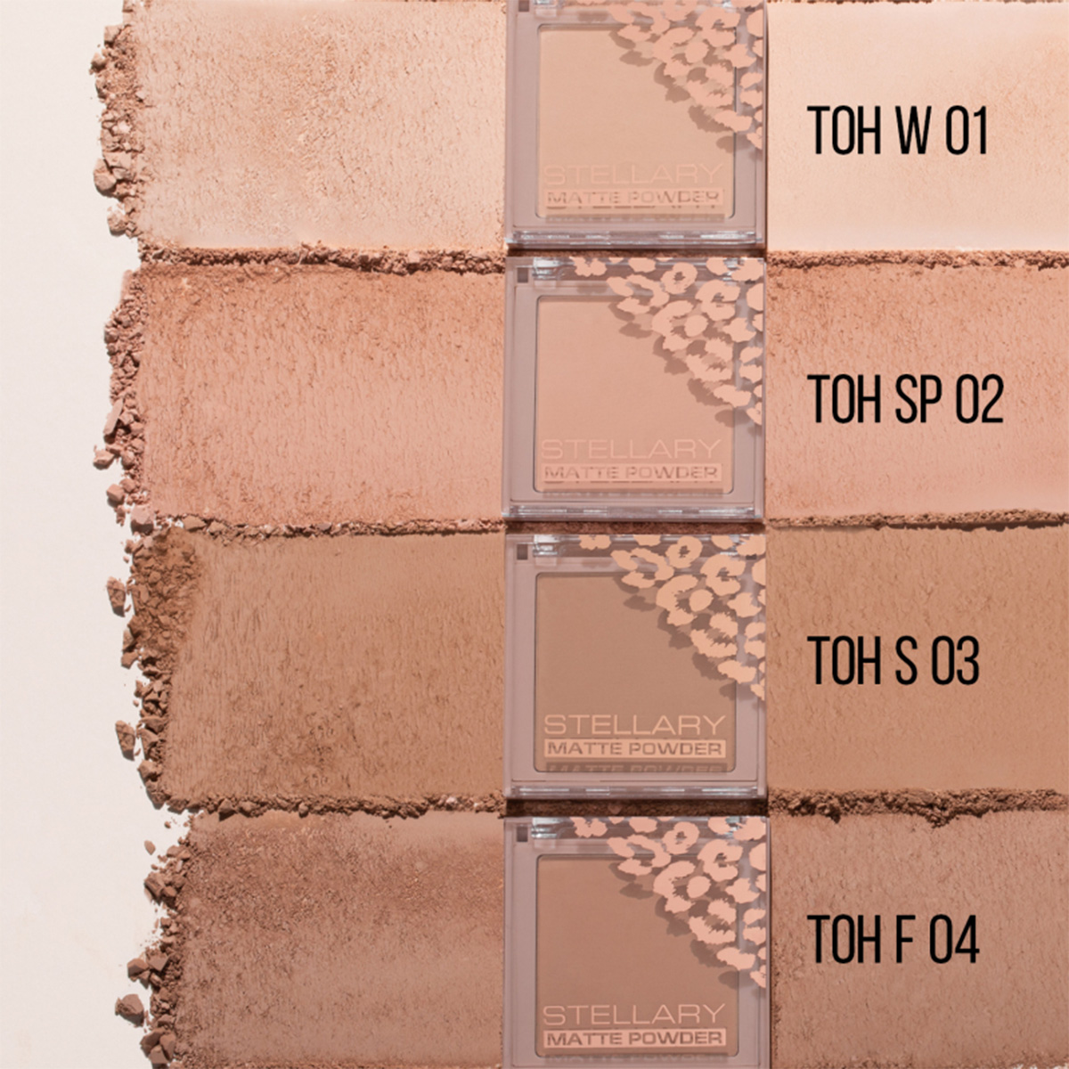 Пудра компактная Soft Matte Powder, тон SP02 розово-бежевый от Stellary + 3