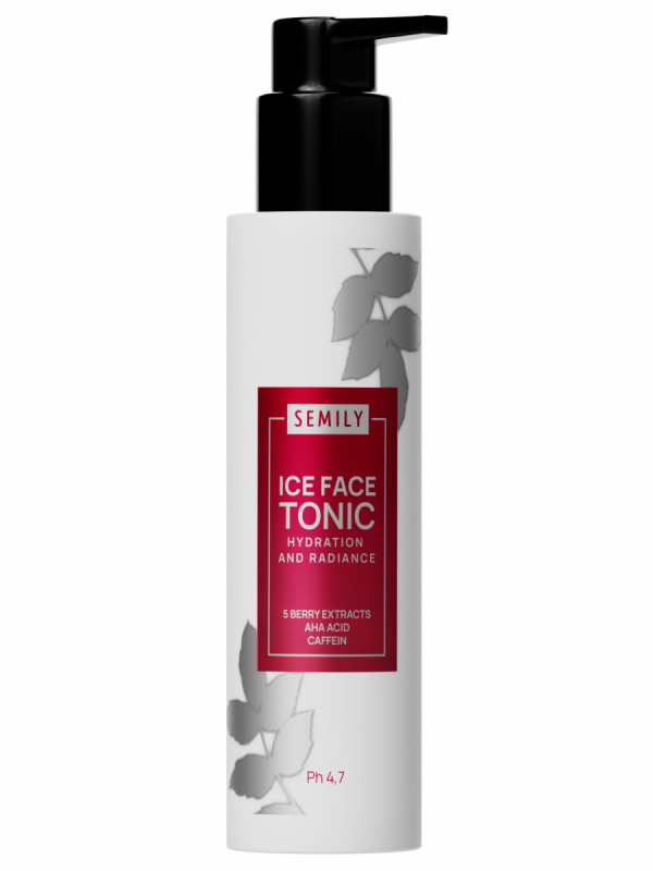 Тоник для лица с кислотами Ice Face Tonic Hydration and Radiance 200мл от Semily + 1