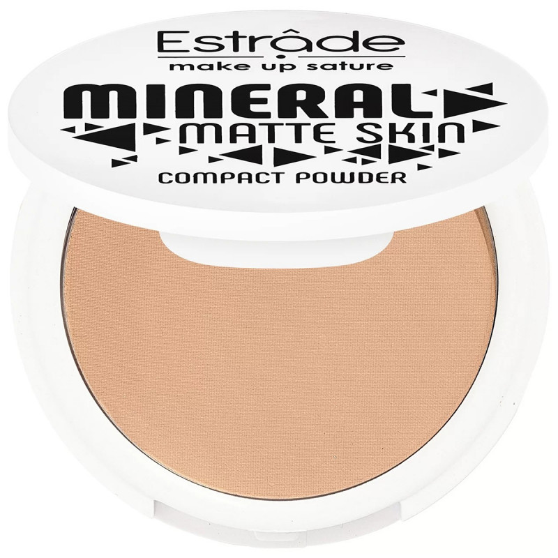 Компактная пудра Mineral Matte Skin, тон 25 темный беж/нейтральный от Estrade + 1