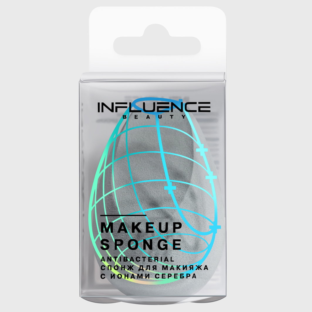 Спонж для макияжа с ионами серебра от Influence Beauty + 6