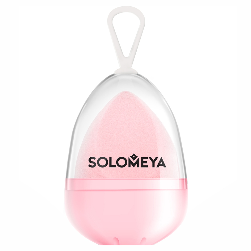 Вельветовый Спонж для макияжа Персик от Solomeya + 3