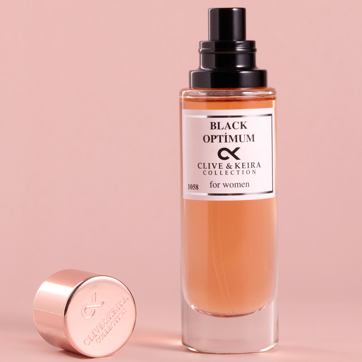Парфюмерная вода женская №1058 Black Optimum 30мл от Clive&Keira + 3