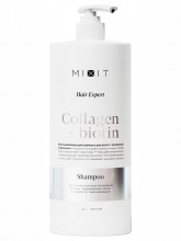Шампунь восстанавливающий с коллагеном и биотином Hair Expert Shampoo Collagen & Biotin 1000мл