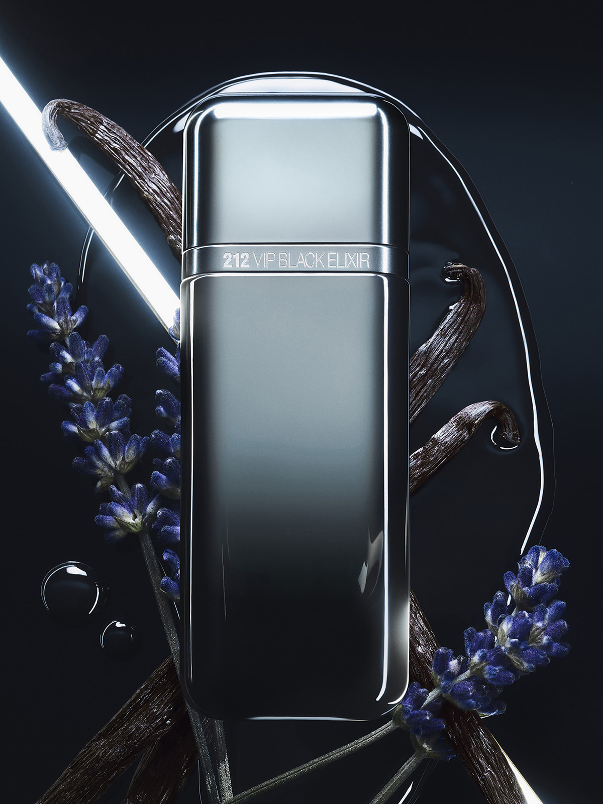212 VIP Black Elixir Парфюмерная вода мужская 50мл от Carolina Herrera + 2