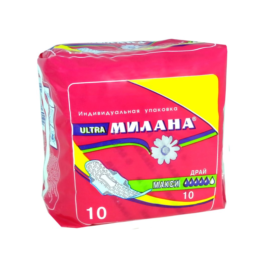 Прокладки Ультра Макси Драй 10шт от Милана + 2
