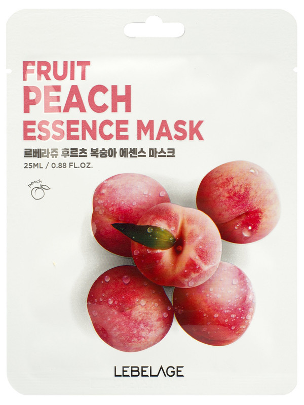Essence Тканевая маска с экстрактом персика 25мл от Lebelage + 1