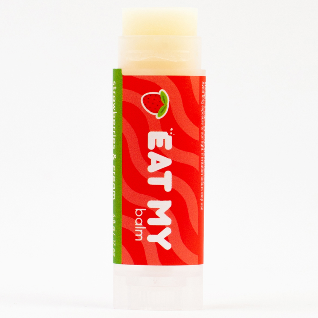 Бальзам для губ Земляника со сливками 4,8г от Eat My + 2