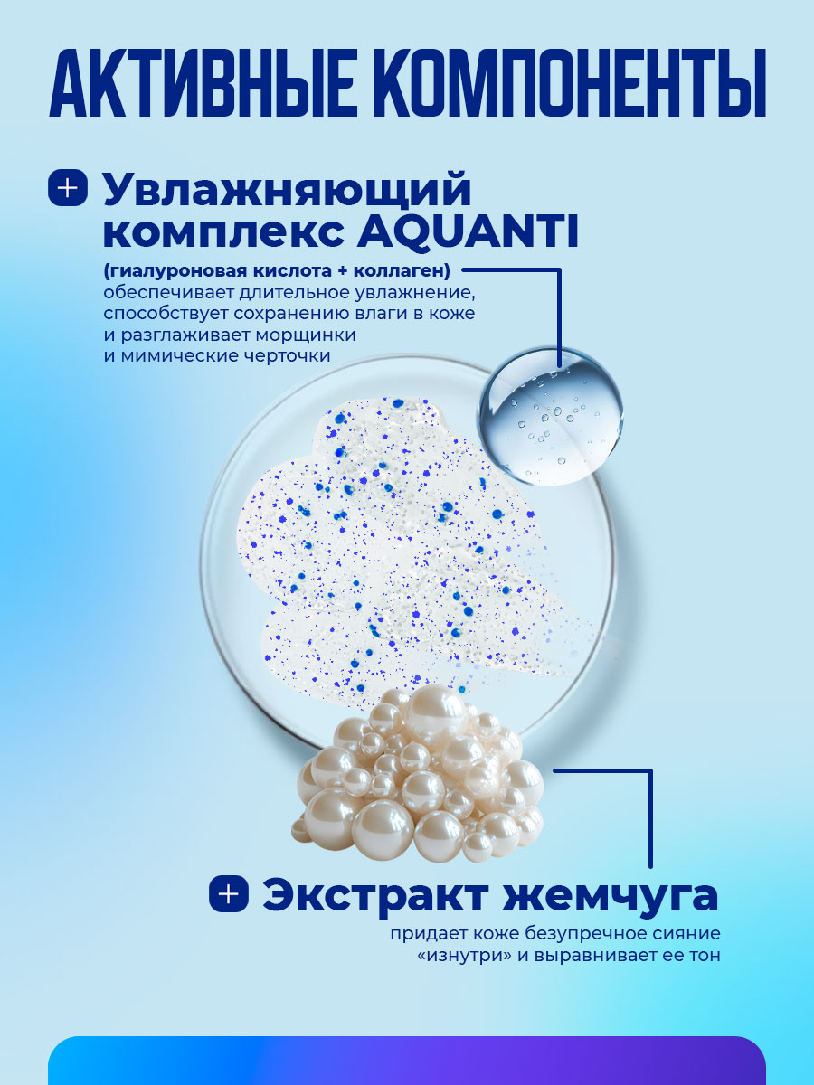 Гиалуроновый Скраб для умывания с жемчугом 150мл от Novosvit + 5