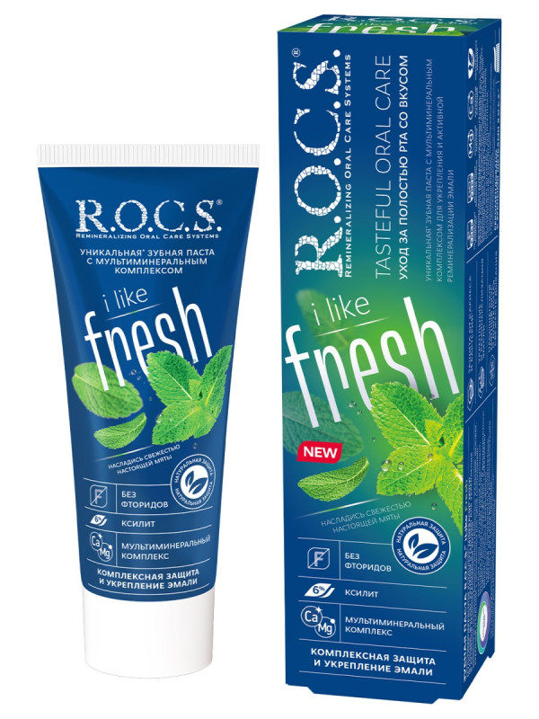 Зубная паста iLike Fresh 74г от R.O.C.S. + 1