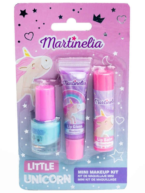 Little Unicorn Мини набор (лак для ногтей + блеск для губ + бальзам для губ) от Martinelia + 1