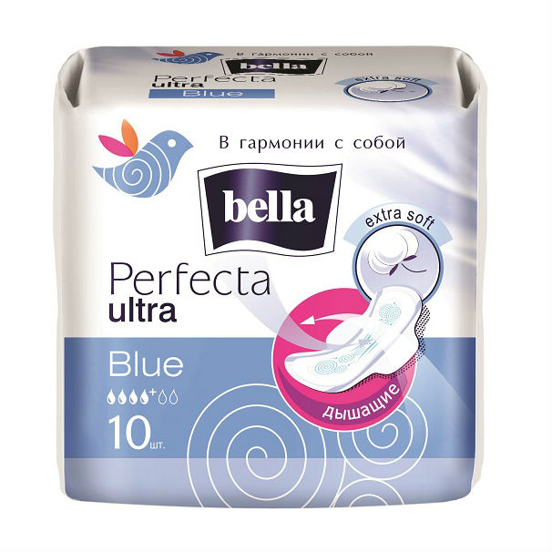 Прокладки Perfecta Ultra Blue Soft 10шт от Bella + 1