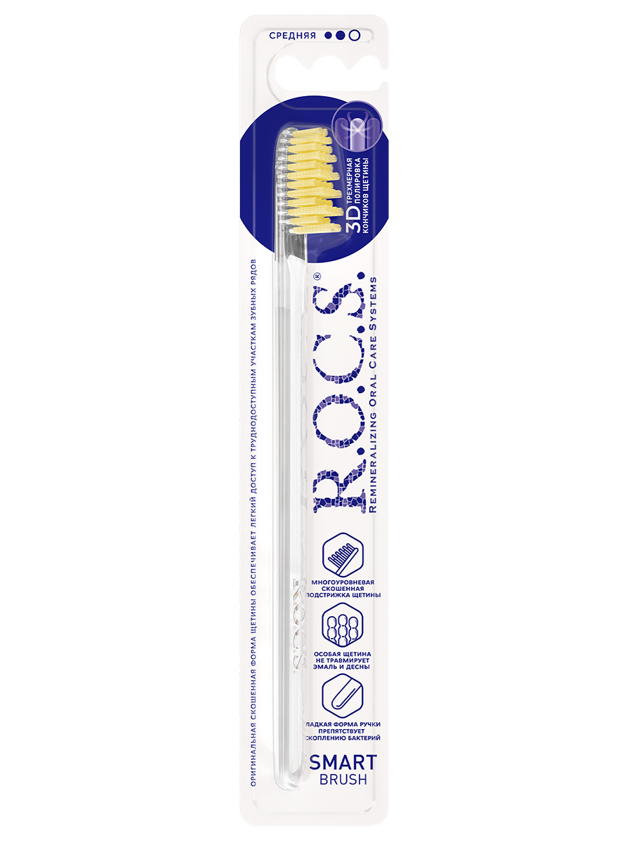 Зубная щетка Модельная 1шт средняя  от R.O.C.S. + 2